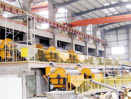 On-site application drum permanent magnetic separator