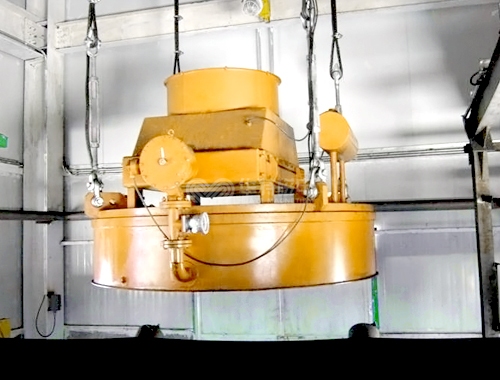 Oil-Forced Cooling Electromagnetic Separator